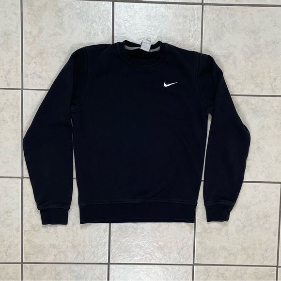 Nike Other - Nike Embroidered Swoosh Sweatshirt Men Adult Small Black